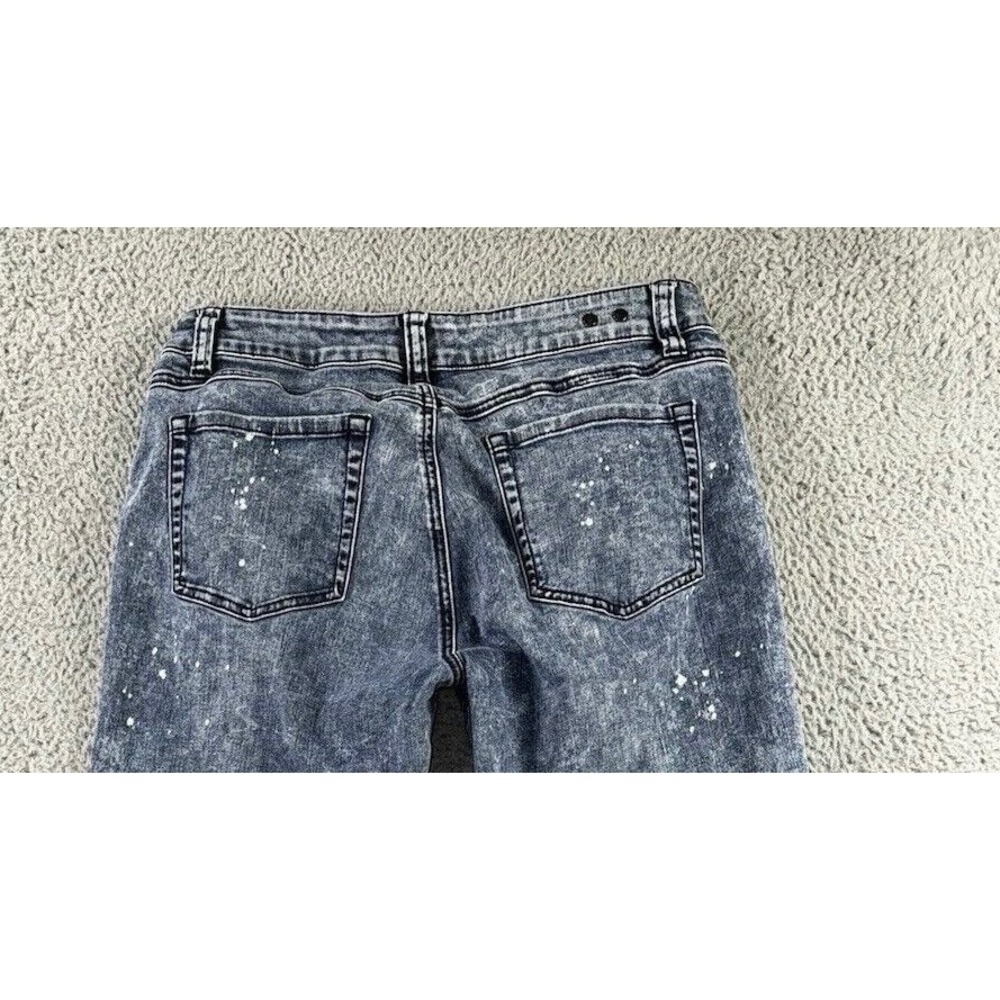 Cabi Jeans Women 10 Low Rise Skinny Acid Wash Festival Party Casual Retro‎ 30x29